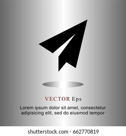icons flat paper plane for Web, Mobile and business