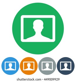 icons flat photo for Web, Mobile and business