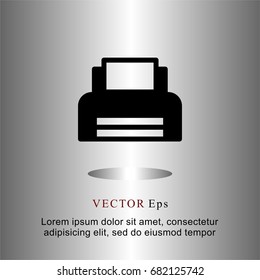 icons flat printer for Web, Mobile and business