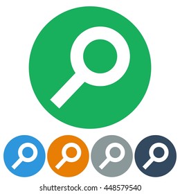 icons flat search for Web, Mobile and business