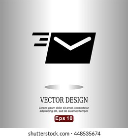 icons flat sent mail for Web, Mobile and business