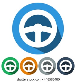 icons flat steering for Web, Mobile and business