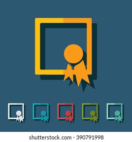 Icons in a flat style of business