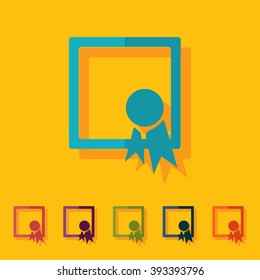 Icons in a flat style of business