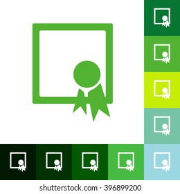 Icons in a flat style of business