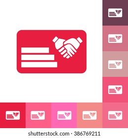 Icons in a flat style questionnaire
