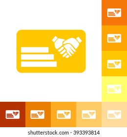 Icons in a flat style questionnaire