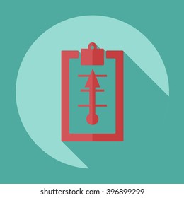 Icons in a flat style questionnaire