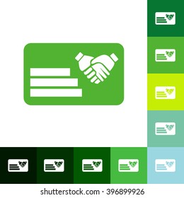 Icons in a flat style questionnaire