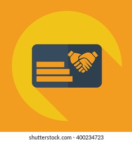 Icons in a flat style questionnaire