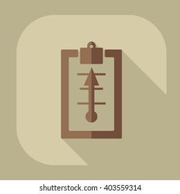 Icons in a flat style questionnaire