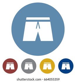 icons flat swimming suit for Web, Mobile and business