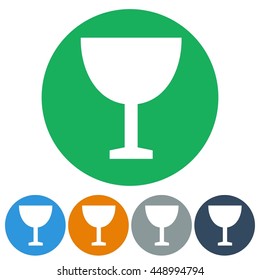 icons flat wine for Web, Mobile and business