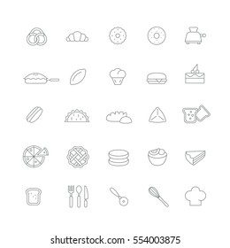 Icons with flour products