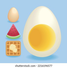 icons food breakfast vector image