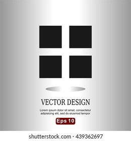 icons four squares for Web, Mobile and business