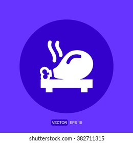 icons fried chicken for Web and Mobile