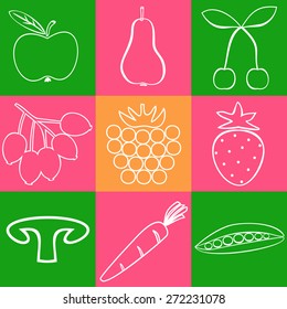 icons fruit