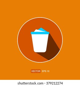 icons full trash for Web and Mobile
