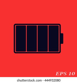 Icons fully charged battery.