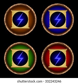 icons for games with the ancient magic scroll of lightning
