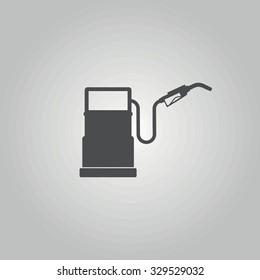 Icons gas station.