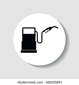 Icons gas station.