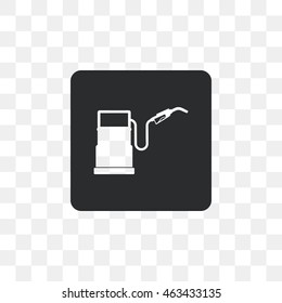 Icons gas station.