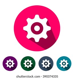 icons gear for Web and Mobile