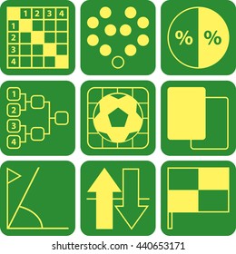 icons for getting information about football matches