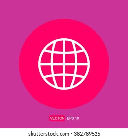 icons globe grid for Web and Mobile