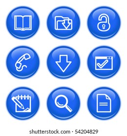 Icons with glossy buttons 6