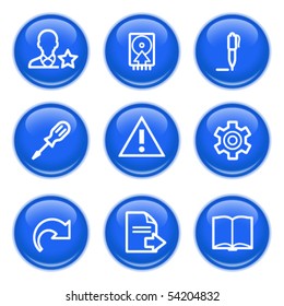 Icons with glossy buttons 7