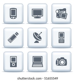 Icons with gray buttons 16