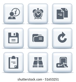 Icons with gray buttons 3