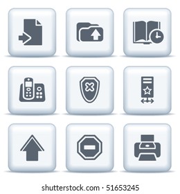 Icons with gray buttons 4