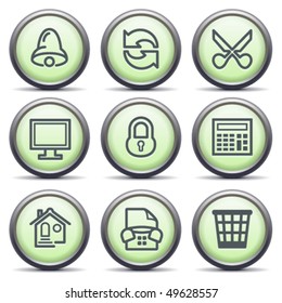 Icons with green buttons 8