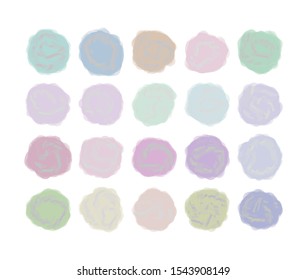 Icons grunge splash splatter shape pastel splatter theme for web, scrapbooking and abstract, background banner