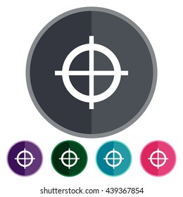 icons gun target for Web, Mobile and business