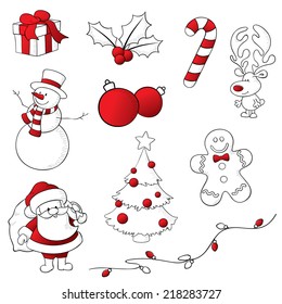 Icons have white fill but this can easily be removed for transparent with red icons.