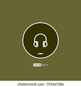 icons headphones for Web and Mobile