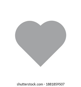Icons. Heart like icon in color 2021.