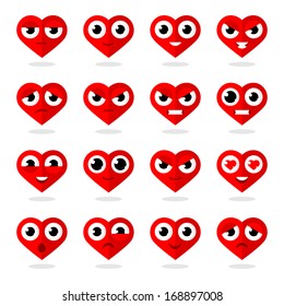 Icons heart smilies