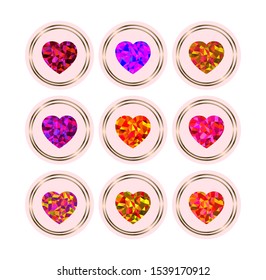  Icons heart theme for web