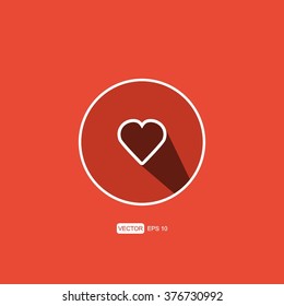 icons heart for Web and Mobile