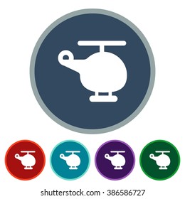 icons helicopter for Web and Mobile
