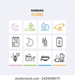 Icons of the holy month of Ramadan