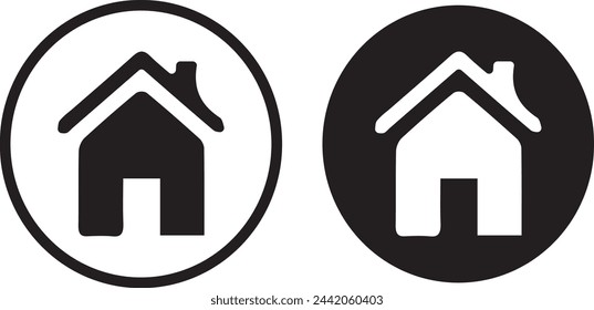Iconos home vector de arte abstracto