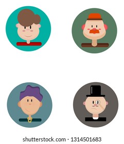icons with images of men