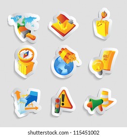 Icons for industry. Vector illustration.